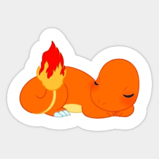 Sleepy Lizard Sticker